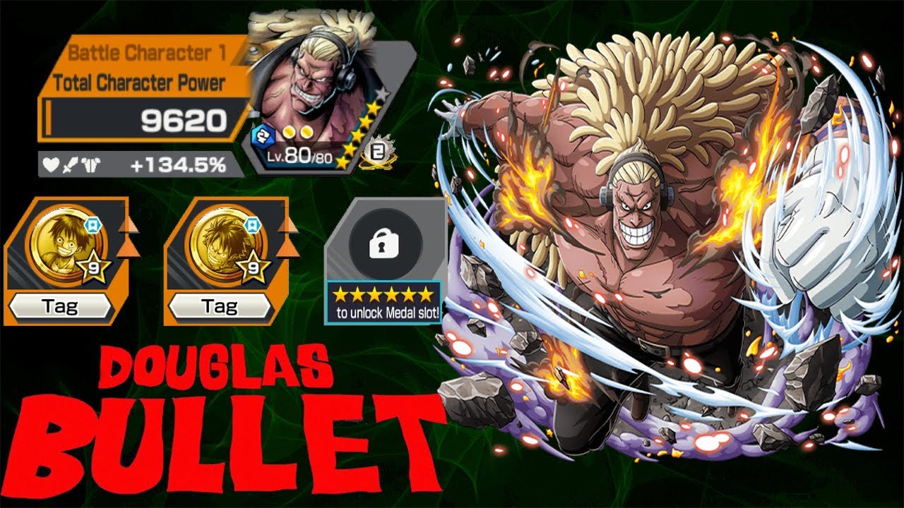 5* DOUGLAS BULLET (LV.80) GAMEPLAY ONE PIECE BOUNTY RUSH OPBR YouTube