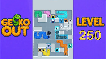 Gecko Out Level 250 Solution | Step by Step Walkthrough