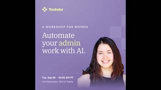 How to Automate Admin Work With AI Agents | Tadata Workshop