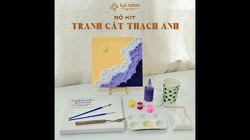 Hướng Dẫn Sử Dụng: Bộ Kit Tranh Cát Thạch Anh - Trời Mây Tím | Tụi Mình Arts