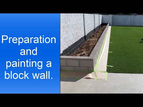 تصویری: چگونه دیوار حائل بلوک بتنی را رنگ آمیزی می کنید؟