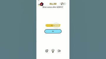 What comes after AEBFC | Brain Out | | Level 65 |