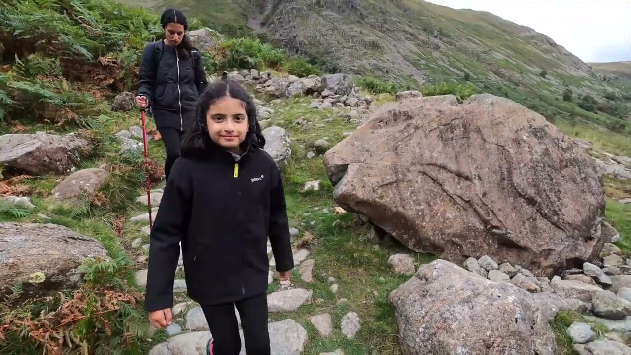 8 year old Aditi hiked the England's highest mountain after 2 of her teeth came out