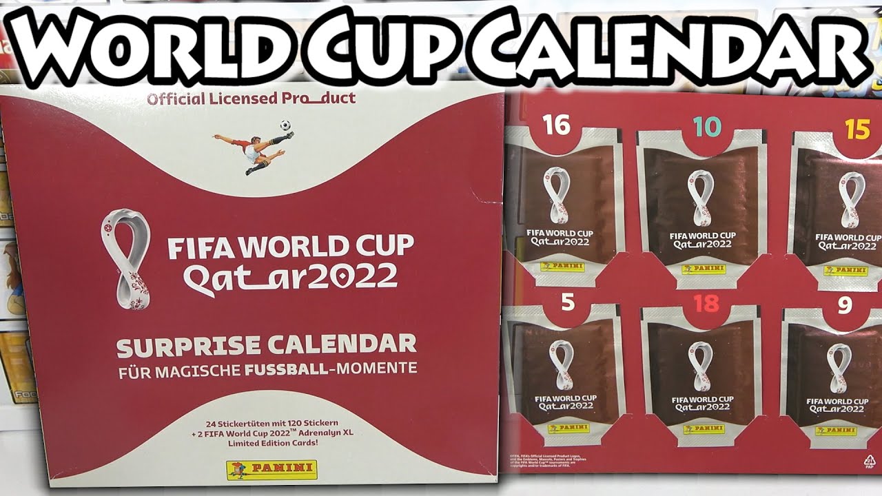 NEW WORLD CUP 2022 ADVENT CALENDAR Opening A Panini World Cup 2022 Surprise Calendar