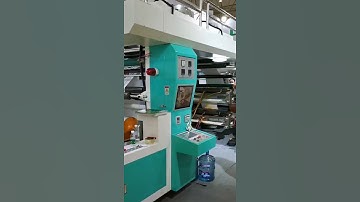 high quality paper bag plasti bag central drum flexo printing machine