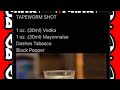21 content drink responsibly the tape worm shot