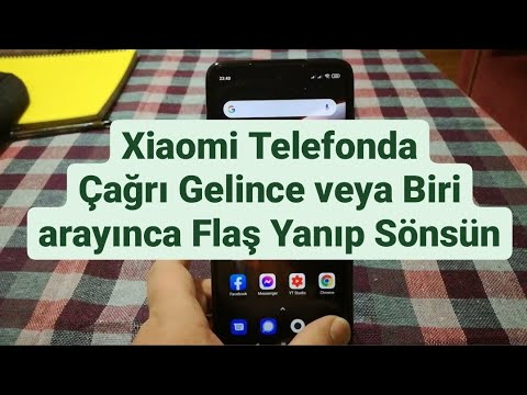 Xiaomi telefonda Çağrı gelince veya Biri arayınca LED Fener Flaş yanıp sönmesini ayarlama Note 9 Pro