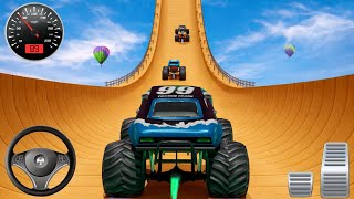 Monster Truck Mega Ramp Impossible Driver - Mega Ramp Car Stunt Master - Android Gameplay (Part 1) screenshot 4