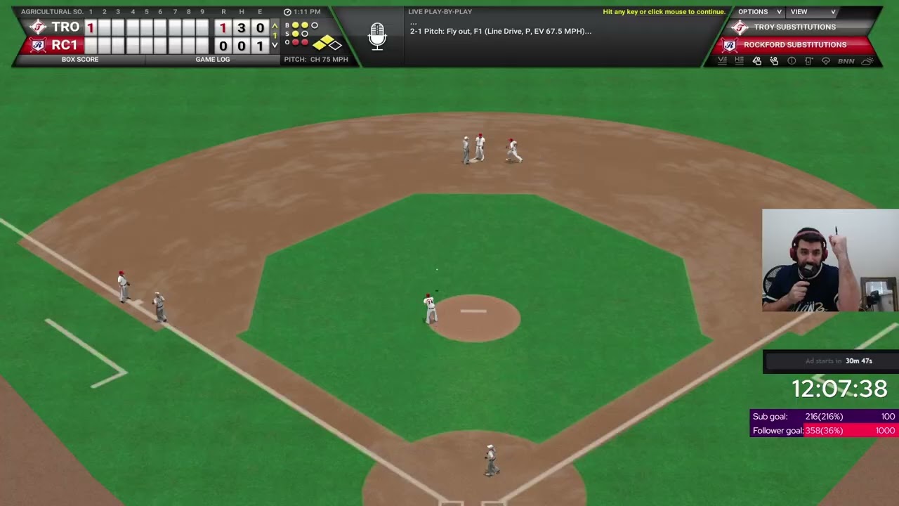 OOTP: 4th-June-1871: Troy Haymakers (3-8) @ (3-8) Rockford Forest Citys