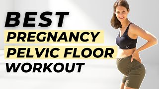 BEST Pregnancy PELVIC FLOOR Workout | Prenatal Pelvic Floor Strength Exercises