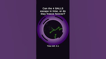 4 ball try to escape random maze in 15s! #ballescape #digitalart #satisfying #games #coding #asmr