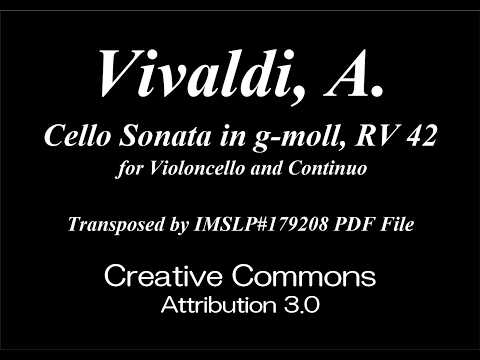 Vivaldi, A. _ Cello Sonata in g-moll, RV 42 [2 Vc] - YouTube