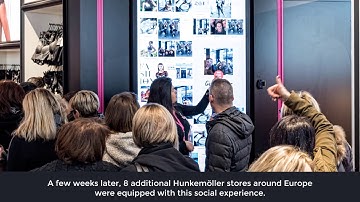 Kega uses IntuiFace to build Interactive Social Wall for Hunkemöller Flagship