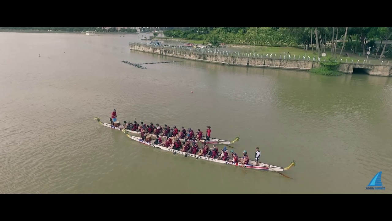 Aerial Drone Video (British Dragonboat Singapore)