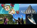Epic girls trip to st lucia luxury villa helicopter mudbath yatch day street party  more