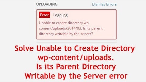 FIXED Unable to Create Directory wp-content uploads  Is its Parent Directory Writable by the Server?