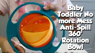 360 ° Rotating Spill-Proof No Mess Gyro Snack Bowl for Babies & Toddlers • Reviews & Demonstration