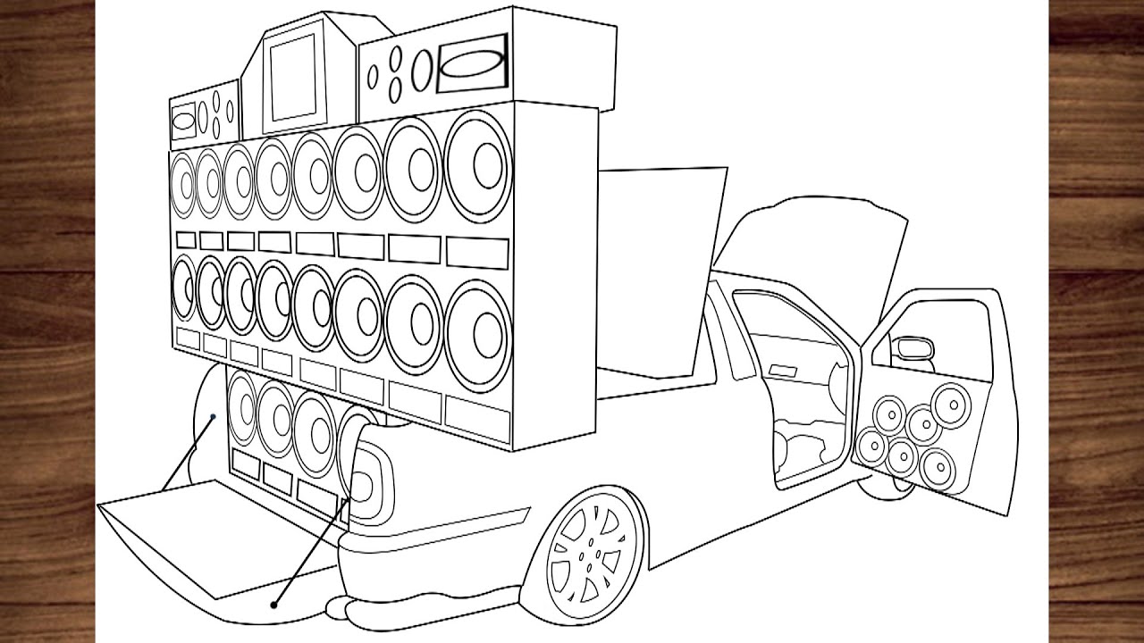 Desenhos Para Colorir De Carros Rebaixados  Carros para colorir, Desenhos  de carros, Como desenhar caminhão