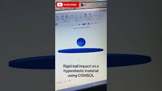 Celebrity Rigid ball impact on a hyper-elastic material using COMSOL Profile