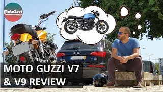 Moto Guzzi V7 III Stone + V9 Bobber (2019) first ride review | Italian flare galore