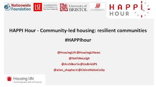 HAPPI Hour - Community-led housing: resilient communities