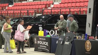Pine Bluff families connect with police during National Night Out
Food, games, music and community resources filled the Pine Bluff Convention Center Tuesday evening as families gathered for National Night Out, an annual event aimed at strengthening relationships between law enforcement and the communities they serve. Pine Bluff families connect with police during National Night Out