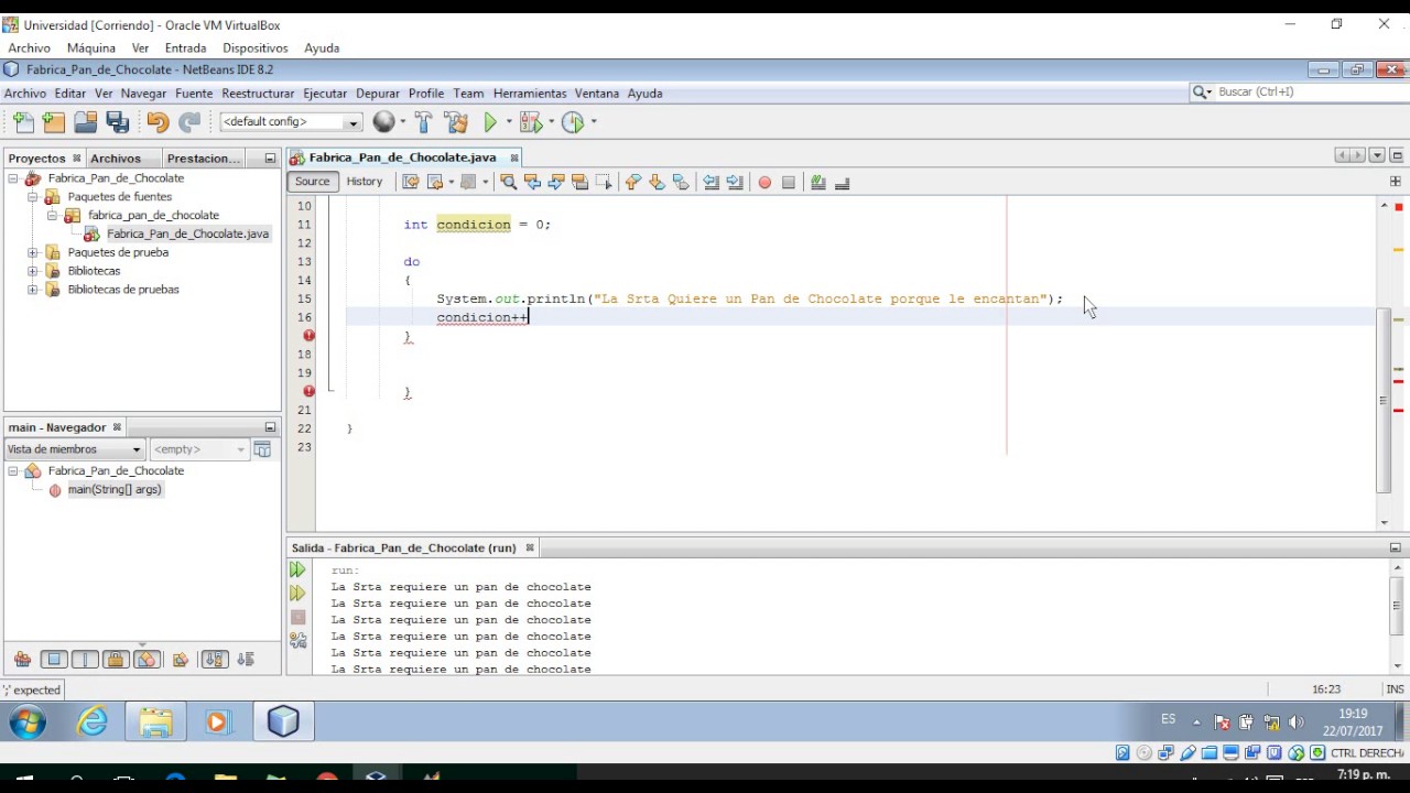 Bucles for while y do while java youtube