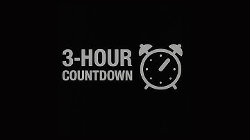 3 Hour Alarm Countdown Timer ⏱️| Loud Alarm