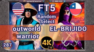 MK2 - 🇺🇸 outworld warrior vs EL-BRIJIDO 🇨🇱 FT5 \/4K 60 FPS #mk2 #mortalkombat2 #team99hits #fightcade