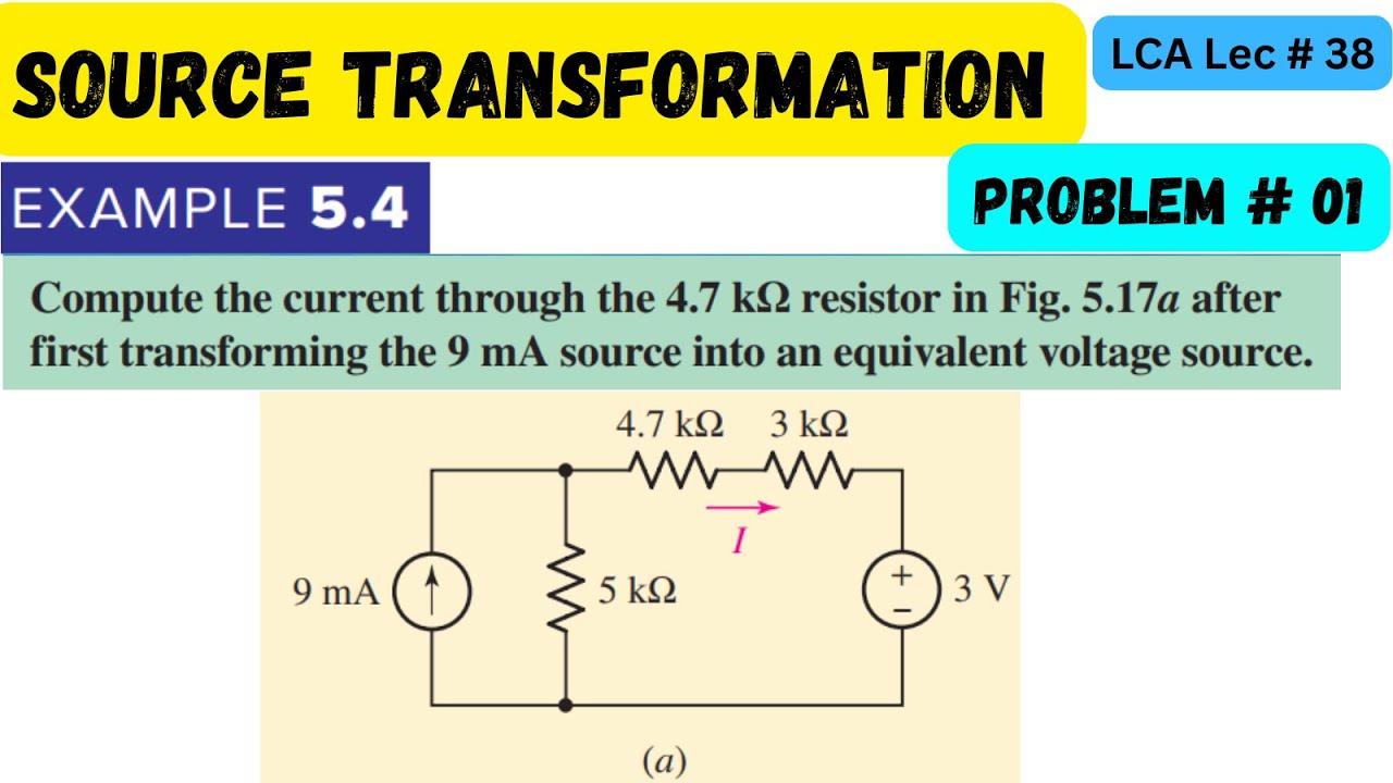 LCA Lec 38 | Source Transformation | Problem 01 | Example 5.4 - YouTube