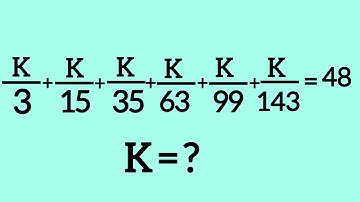 United States | A Nice Algebra Math Simplification | Find the value of K ?? |