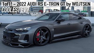 1of1! COOLEST EV EVER? 2022 AUDI RS E-TRON GT by WOJTSEN - Maxton Bodykit, Turismo wheels, Air-ride