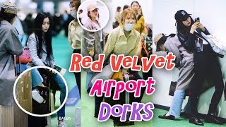 Red Velvet Cute & Happy Moments at the Airport | WenRene, WenSeul, YermSeul, SeulRi