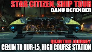 Star Citizen | BANU DEFENDER | Ship tour and Quantum Flight Journey. screenshot 3