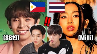6 Handsome Korean Idols Reacts To MOST FAMOUS Southeast Asian Stars (SB19, Milli, BNK48 OnlyOneOf)