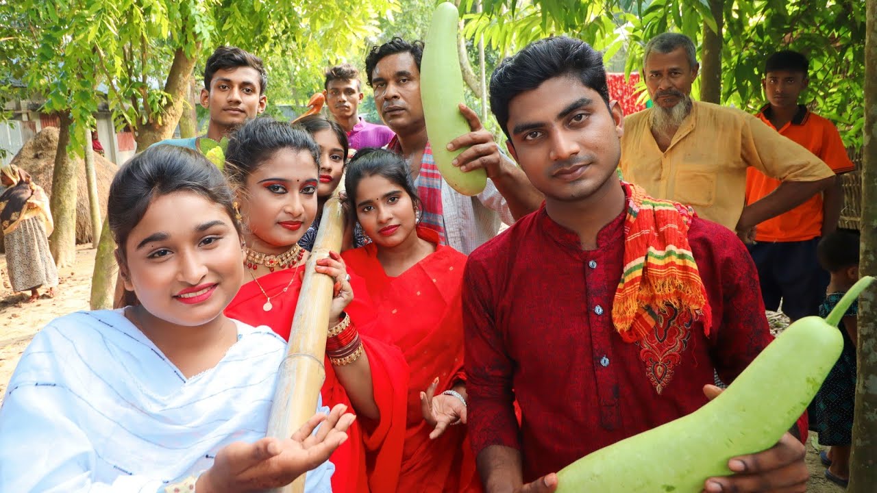 সেরা বিনোদন কাকে বলে দেখুন, লাউ বিক্রি করতে গিয়ে একি কাণ্ড বাধালেন রিয়া,আলামিন, আশা,  মিতু ও বিটল