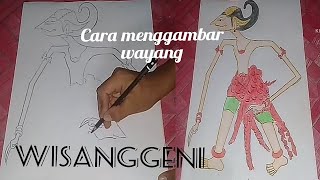 CARA MENGGAMBAR WAYANG KULIT WISANGGENI PUTRA ARJUNA