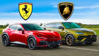 Кто победит в заезде: Ferrari Purosangue или Lamborghini Urus?