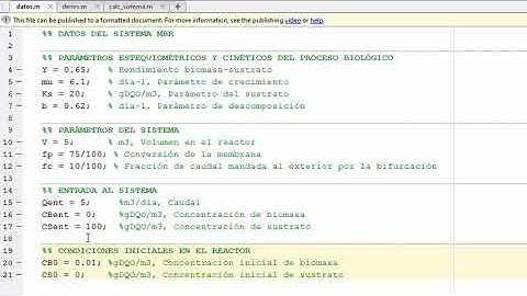 Estudio con Matlab del comportamiento dinámico de un sistema de reactor biológico y membran |  | UPV