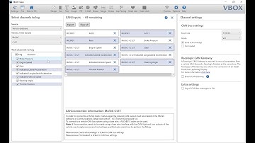 Connect a VBOX HD2 to a MoTeC dash display