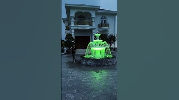 Đài phun nước trước sân nhà #daiphunnuoc #phongviet #lapdatdaiphunnuoc