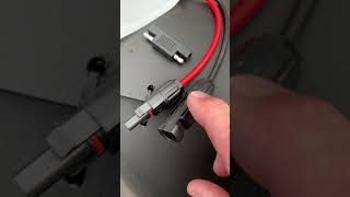 Connecting Renogy MC4 connectors to Rockwood A122 'Solar Ready' Camper with SAE (ZAMP) connectors