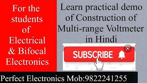 Construction Multi-range Voltmeter: Perfect Electronics, Wai #voltmeterextension #multirangevoltmete