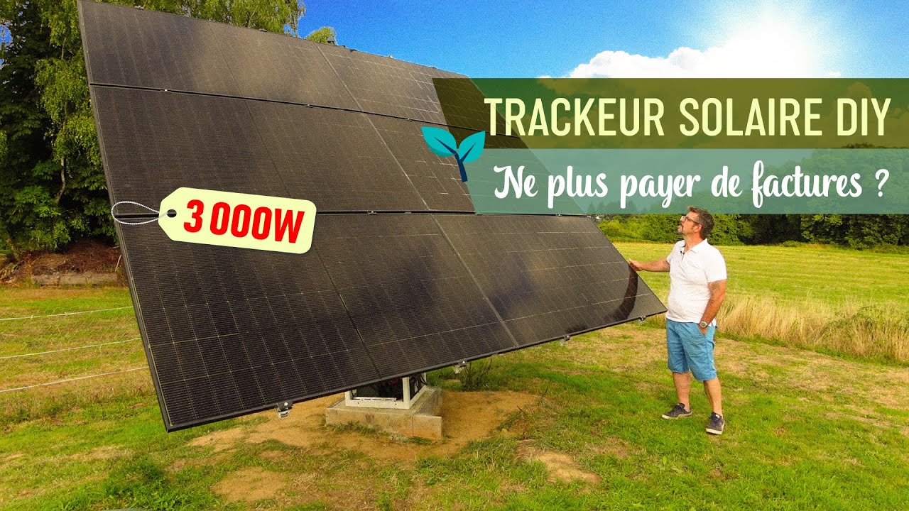 #65. Il fabrique son tracker solaire de 3000 W 🌞 +40% de production