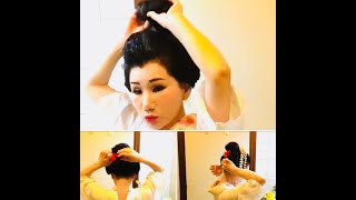 【Japanese hair】How to make Japanese  hairstyle  ?!時には 日本髪で。。。