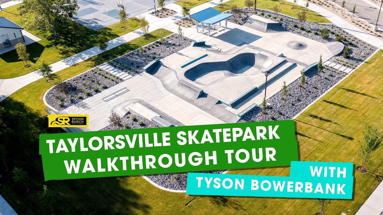 Taylorsville Utah Skatepark Walkthrough Tour w/ Tyson Bowerbank