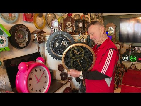German collector turns back time as clocks go forward  AFP
