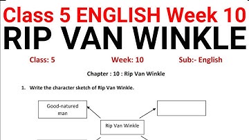 EDMC Class 5 English Week 10 Rip Van Winkle @KNOWLEDGEKINGDOMsolution solution MCD Worksheet Class 5