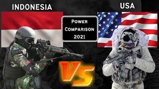 INDONESIA vs USA Military Power Comparisons 2021 | USA vs INDONESIA United States of America