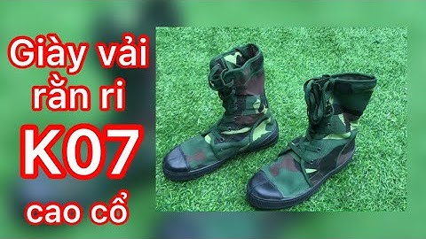 Giày vải rằn ri cao cổ K07 - Siêu đẹp, siêu bền
